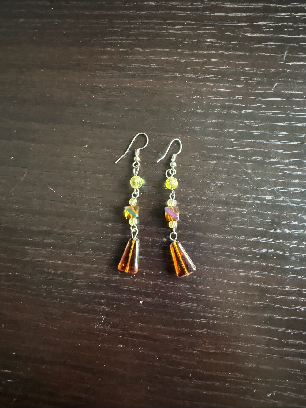 Beaded dangle earrings